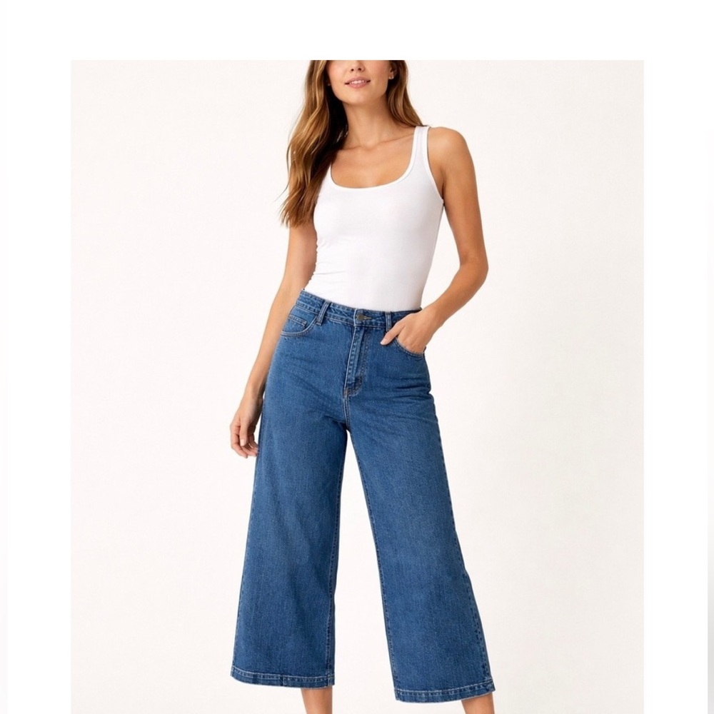 Wide-Leg Denim Jeans J.Crew size 30